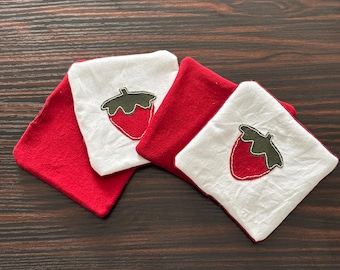 Red Strawberry Patchwork Coasters