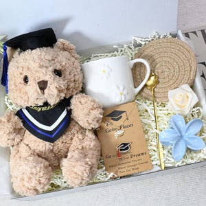 Oso de graduación personalizado, Graduación 2025, Recuerdos de graduación, Pulsera de graduación Clase 2025, Joyería de graduación personalizada para niñas