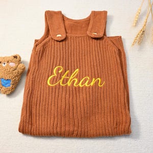 Embroidered Baby Overalls,Custom birthday gift for boys or girls,Personalise Baby Gift Dungarees Romper,Personalized Newborn baby gift