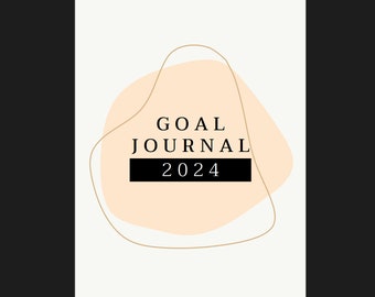 2024 Goal Setting Template Neutral printable Etsy