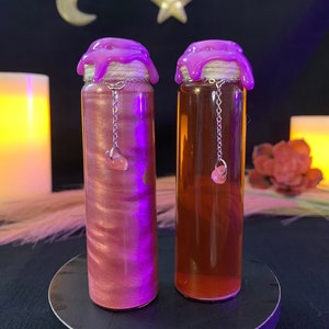 Love Potion Bottle | Red and Pink Potion | Fantasy Potion Bottle | Color Changing Potion | Fantasy Decor