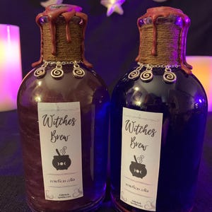 Witches Brew Color Changing Potion Bottle | Witchy Potion | Fantasy Potion Bottle | Halloween Decor | Dungeons and Dragons Potion