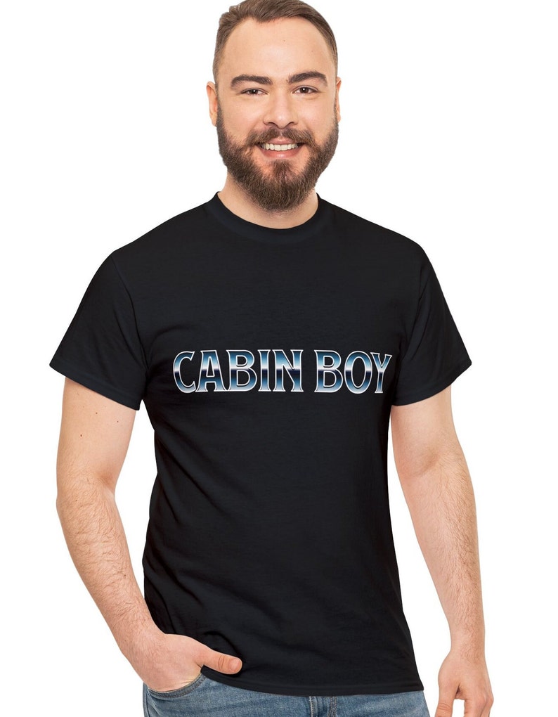 Cabin Boy Design gradient Text T Shirt Fun Gift for Sailing or Fishing ...