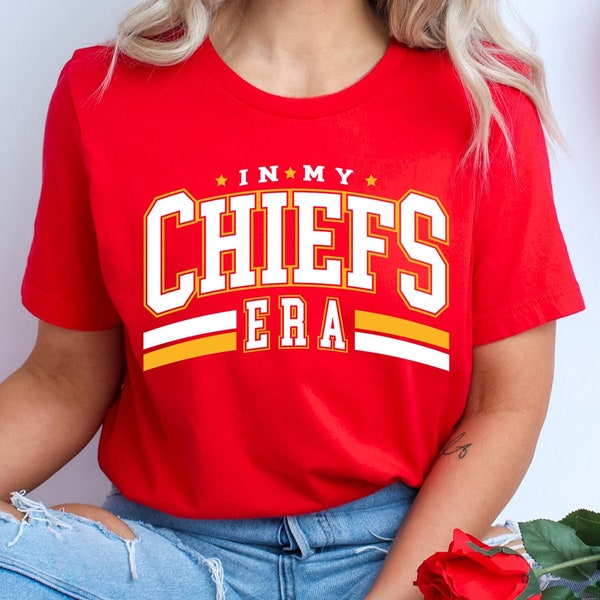 In My Chiefs Era Shirt, Women's Chiefs T-Shirt,Teacher and Parent Matching Outfits,Team Mascot Shirt,School Spirit Shirt,Football NFL Shirt