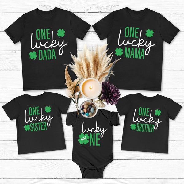 Lucky One Birthday Family Shirts,March First Birthday Shirt,St. Patrick's Day,Lucky One Birthday Party,Birthday Crew Shirt,Family Shirts