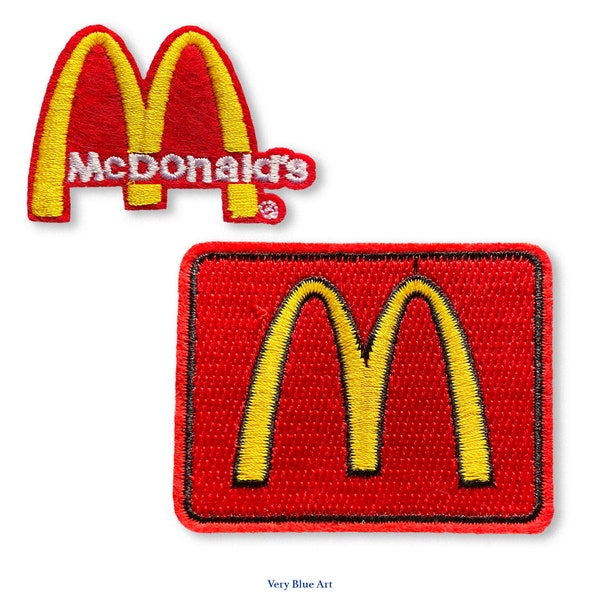McD McDonald's McDonalds Fast food Patch Embroidered Iron On Patch 3.5x2.5