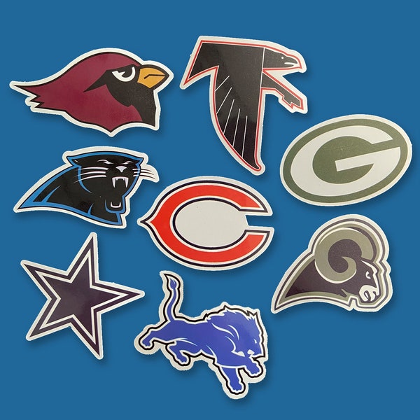 NFL Team Vinyl Sticker, Football Team Stickers,Football Stickers, Football Decal, Football Team Decal, Laptop Sticker Decals