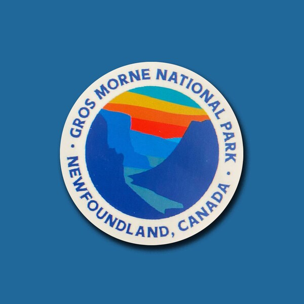 New Foundland Gros Morne Canada National Park Sticker Canada National Park Sticker, Vinyl Sticker, Outdoor Adventures; Camping; Hiking;