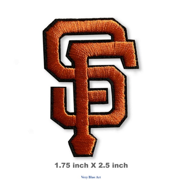 Aufnäher der San Francisco Giants, MLB, Baseball, bestickt, zum Aufbügeln, 4,4 x 6,3 cm