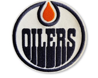 Écusson des Oilers d'Edmonton, sport brodé, thermocollant