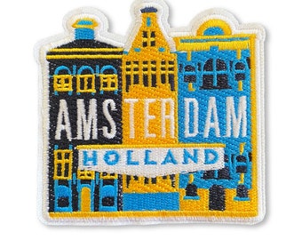 Amsterdam Holland Patch Embroidered Iron On 3" X 3"