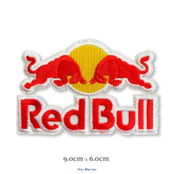 RedBull Patch Embroidered Iron On Patch 3.5x2.5