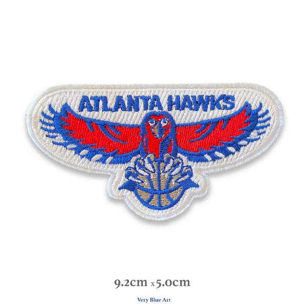 Atlanta Hawks Basketball  Sports Team Embroidered Patch with Iron-on Backing