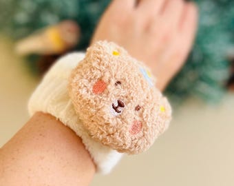 Uroczy zestaw opasek na głowę i nadgarstek do mycia twarzy w spa, miękki, chłonny, zwierzęcy, króliczek, niedźwiedź, gwiazda, opaska do mycia twarzy, pielęgnacja skóry, makijaż, akcesoria do włosów, prezent dla niej