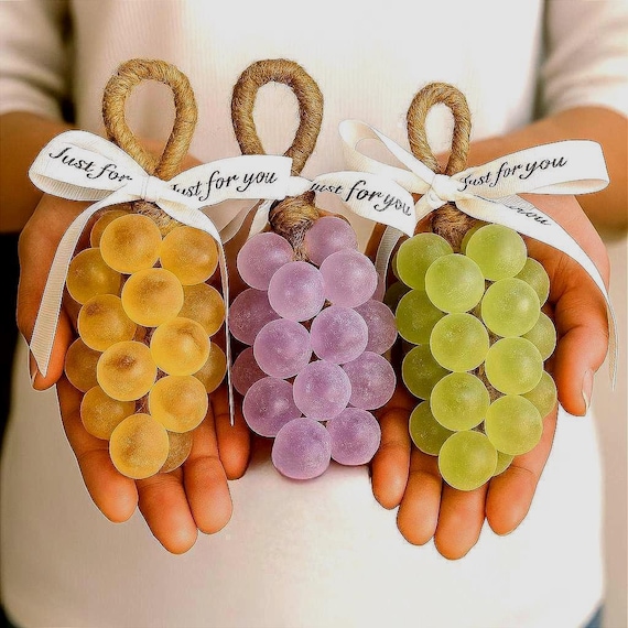 Handcrafted Grape Cluster Soap Natural Elegant Pure Gentle 
