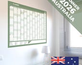 2026 Year Calendar - Large Wall Planner – Digital Download – Australia 2026