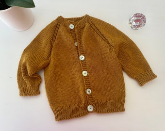 Hand knit Baby cardigan