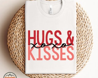 Hugs & Kisses XOXO SVG - Digital Download for Cricut, Silhouette, Love-themed Crafting, Instant Download, Valentine's Day SVG
