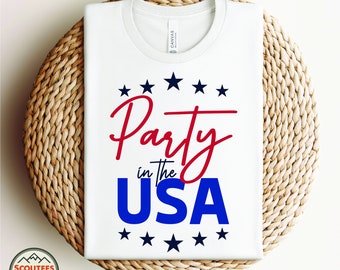 Party in the USA SVG PNG-bundel - 4 juli ontwerp - patriottische digitale download - Cricut en silhouet