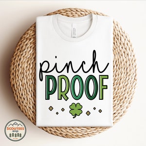 Camicia a prova di pizzico, camicia del giorno di San Patrizio, felice vai fortunato, fortunato arcobaleno in formato SVG, irlandese in formato SVG, trifoglio in formato SVG, camicia fortunata, SVG PNG Silhouette Cricut