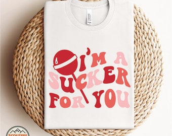 I'm A Sucker For You SVG, Valentines Day SVG, Retro valentines day, t-shirt designs svg, cricut cut file