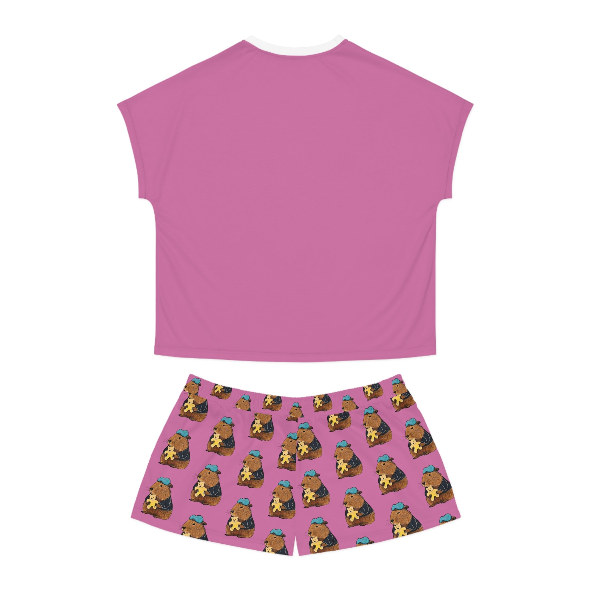 CCDK Copenhagen Jade pyjamabroek met bloemenprint • Koraalroze • de