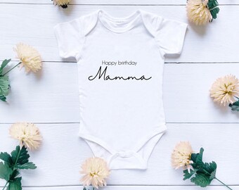 Chaleco de bebé personalizado, Feliz cumpleaños mamá