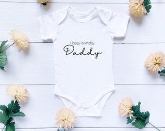Chaleco de bebé personalizado, Feliz cumpleaños papá