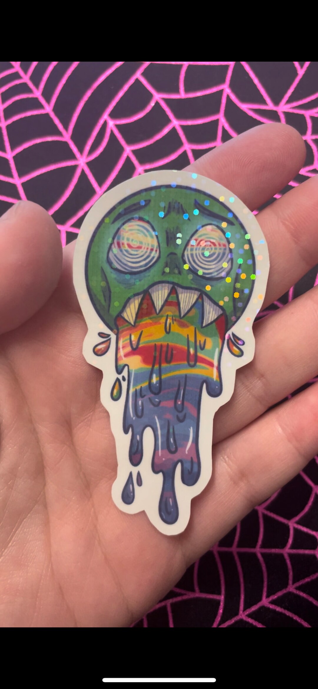 Zombie Barf- Glossy Sticker - Etsy