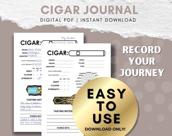 CIGAR Journal -- JOT. Book - Etsy