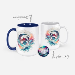 Cancer Astrology Mug Cancer Zodiac Sign Coffee Mug Cancer Horoscope Mug Cancer Sun Sign Crab Mug June July Birthday Mug Zodiac Sign Gift