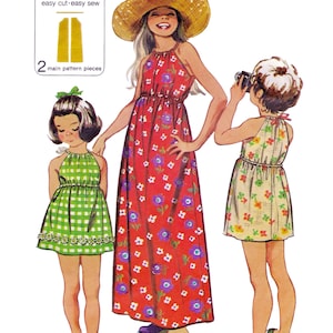 70s Halter Dress S - Etsy