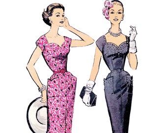 Patron De Couture Vintage McCall's 4424 - Robe Années 50 (1957) - Taille B34" - Neuf Non Découpé