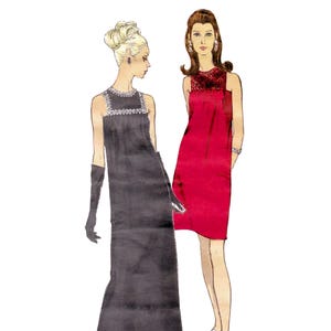 Modello di cucito anni &#39;60 PDF Modello di cucito vintage anni &#39;60 • Abito da cocktail, abito da sposa, abito lungo, abito da sera, abito da ballo di gala • Busto 34&quot;/86 cm • 1967