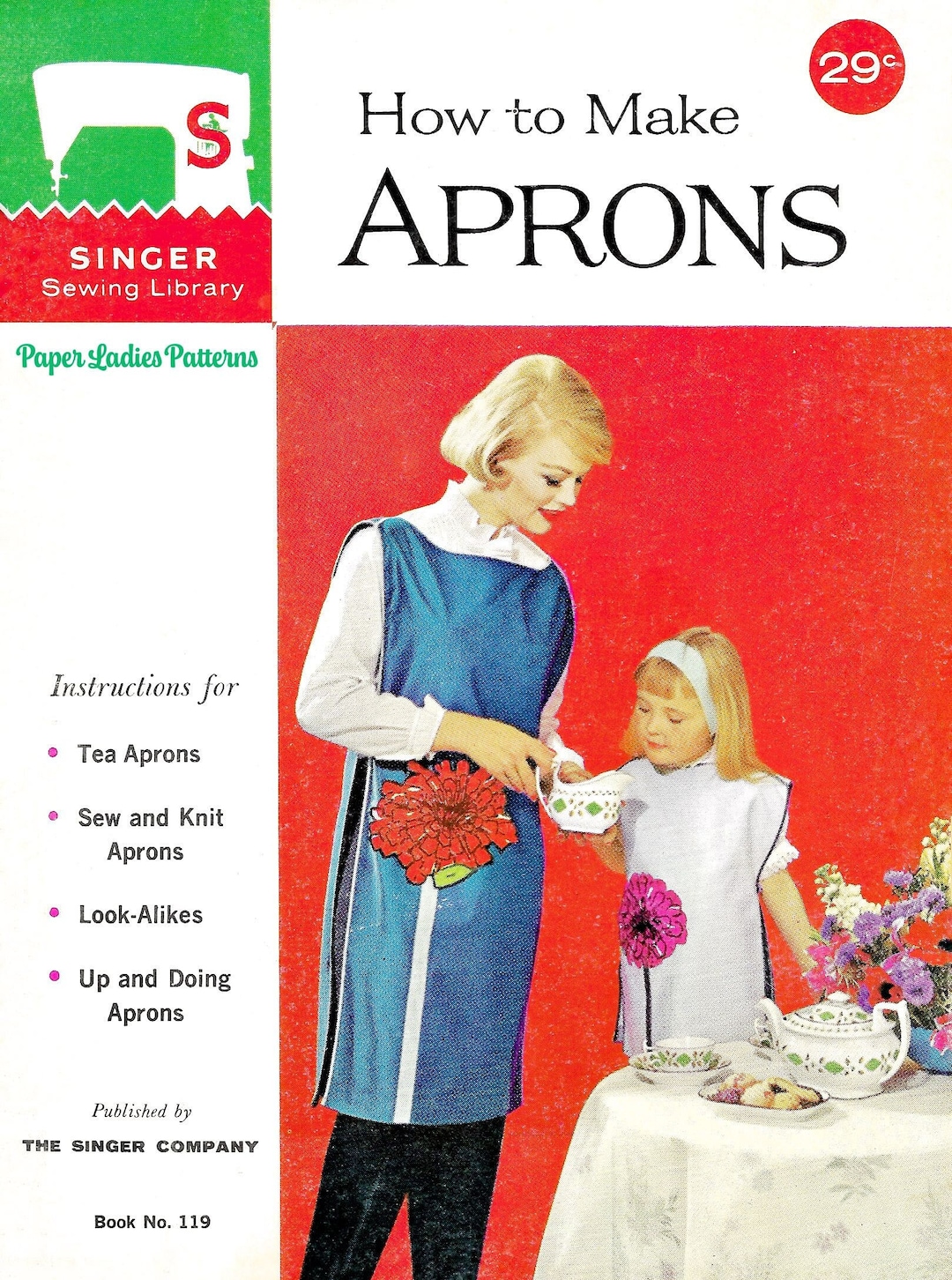 How to Make Aprons • 1960s Vintage Sewing Book PDF • Tailoring Manual ...