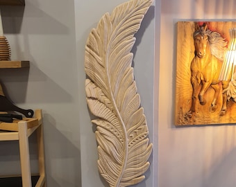 Charming Modern and Large Wood Leaf Wall Decor Unique Wooden Wall Art with Ginkgo Leaves, Natural Textured, Floral Wall Art, and Tree Signs