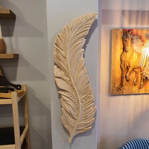 Charming Modern and Large Wood Leaf Wall Decor Unique Wooden Wall Art with Ginkgo Leaves, Natural Textured, Floral Wall Art, and Tree Signs