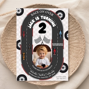 EDITABLE Race Car Birthday invitation template,Cars Birthday invitation,Cars Birthday theme,race track,race car invite,printable invite