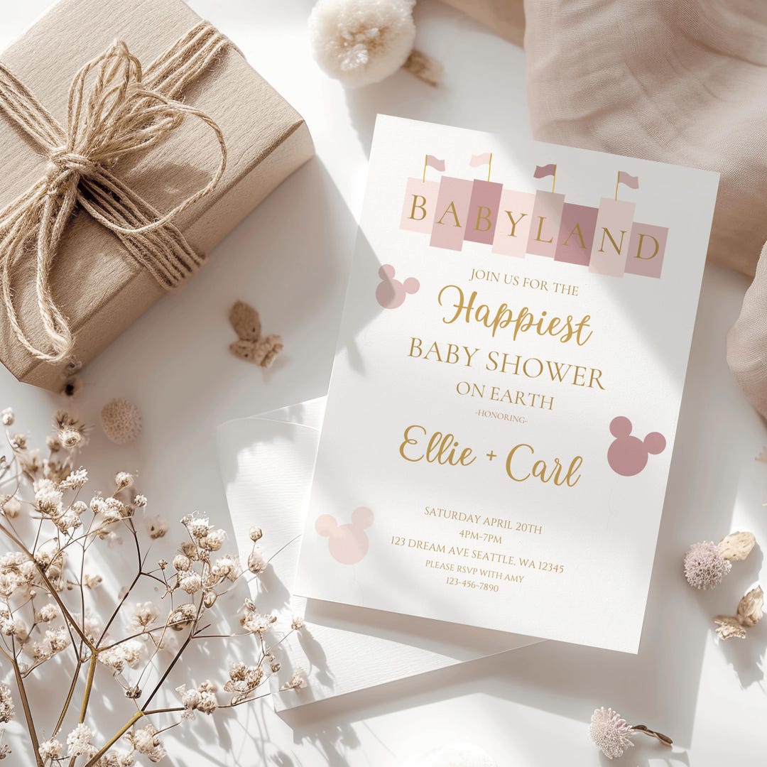 Babyland Baby Shower Invitation,baby Land Baby Shower Invitation