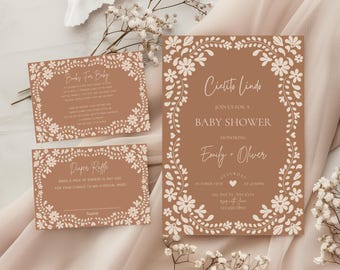 Cielito lindo baby shower invitation,Mexican themed baby shower invitation,gender neutral baby shower invite,EDITABLE template,Canva