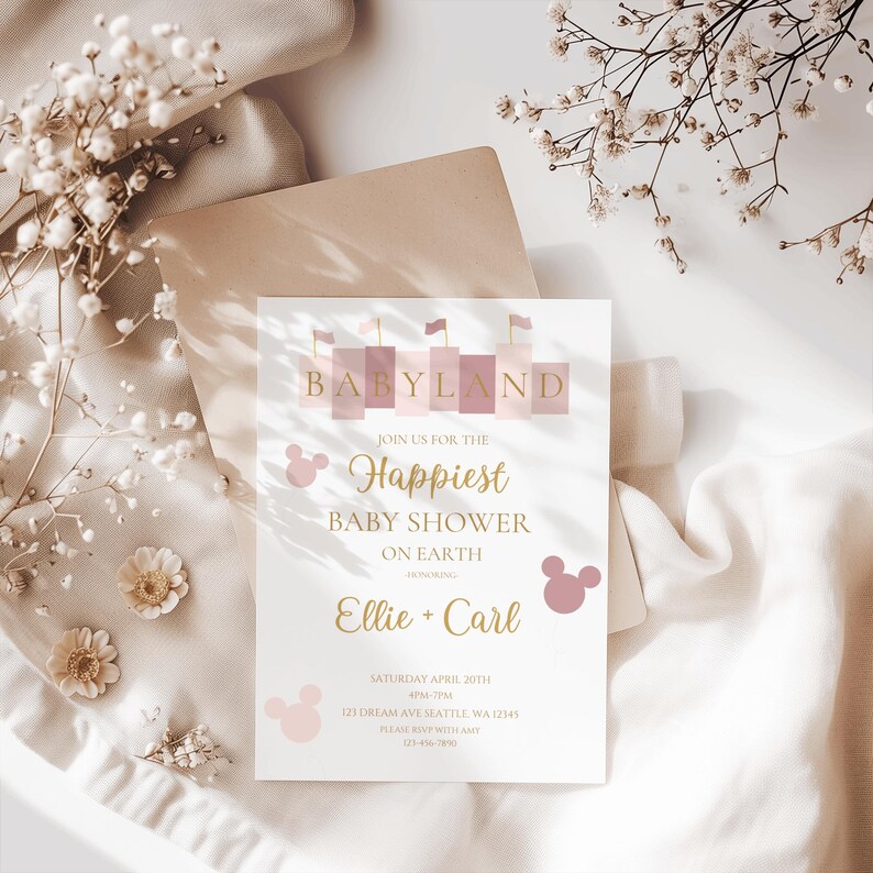 Babyland Baby Shower Invitation,baby Land Baby Shower Invitation