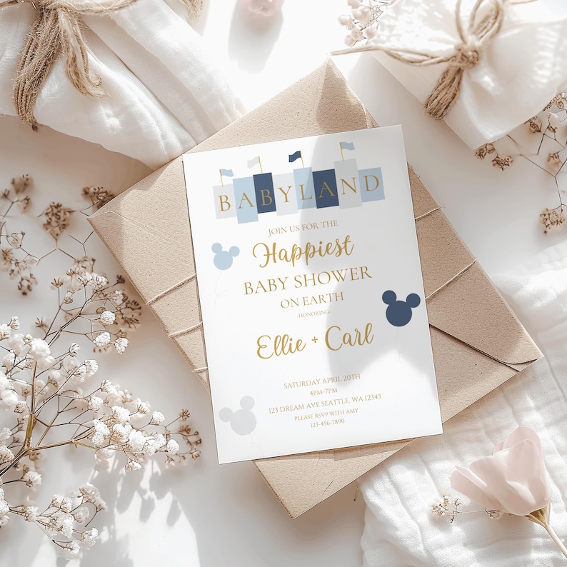 Babyland Baby Shower Invitation,baby Land Baby Shower Invitation