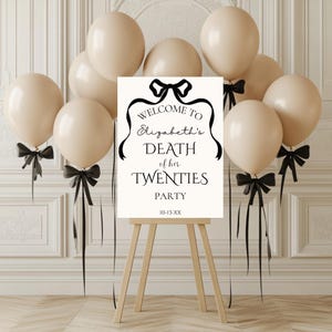 RIP sur ma plaque de bienvenue de fête d'anniversaire de la vingtaine, signe d'anniversaire de la mort de ma vingtaine, signe du trentième anniversaire, modèle de plaque de bienvenue du 30e anniversaire