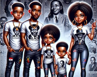 Chibi African American Family Art: AI Prompt Guide