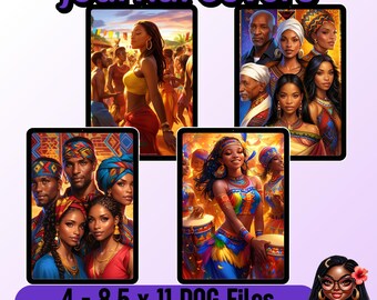 Portadas para diarios de celebraciones festivas / Planificadores culturales afroamericanos imprimibles