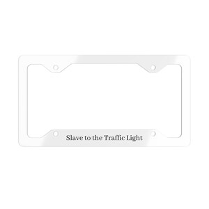 Phish &#39;Slave to the Traffic Light&#39; License Plate Frame -  Custom Metal, Car Holder, Unique Plate Cover, Vehicle Accessory Decor, Gift Driver