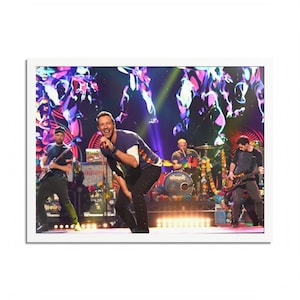 Coldplay &#39;Live&#39; Framed Picture/Poster - Concerts, Show Poster, Live Concert, Cool Gifts, Concert Image, Trey Anastasio, Vegas
