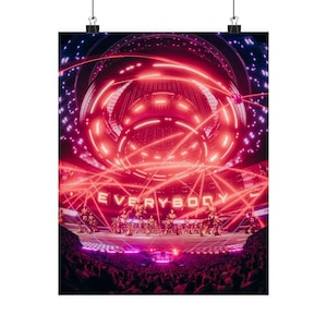 Backstreet Boys &#39;Live at The Sphere&#39; Matte Vertical Poster - Gift Box, Friend Family Fun, Nick Carter, AJ McLean, Kevin Richardson, Littrell