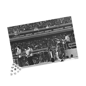 The Beatles &#39;Live at Shea Stadium&#39; Jigsaw Puzzles - Concert Image, Music History, Paul McCartney, John Lennon, Puzzle Relaxation, Game Night