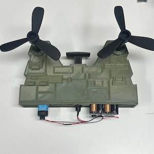 Geheime GI JOE Whale Motorisierte Rückwand Montage Nur 3D Drucker Dateien